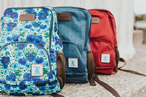 Resilience Medical Limited Edition Blue Flower Canvas Backpack