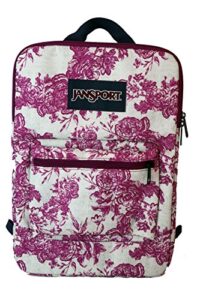 jansport digital superbreak sleeve backpack (berrylicious vintage floral)