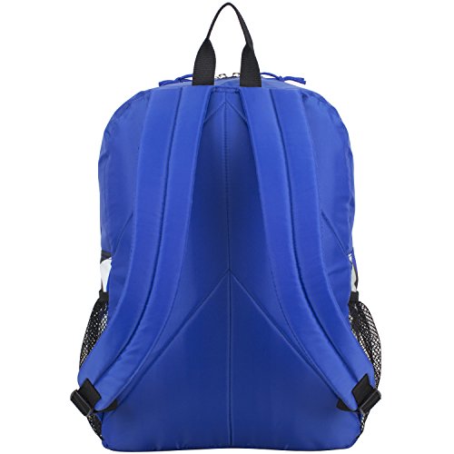 FUEL Backpack & Lunch Bag Bundle, Royal Blue/Crystal Clear Print