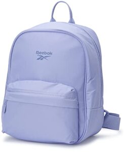 reebok women’s backpack – heritage lightweight mini shoulder purse – travel gym bag for kids, teens, and adults, size one size, sweet lavender