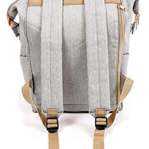 KJARAKÄR Classic Casual Backpack | Metal Zippers |Flexible Design for Gym Work School Diaper Bookbag