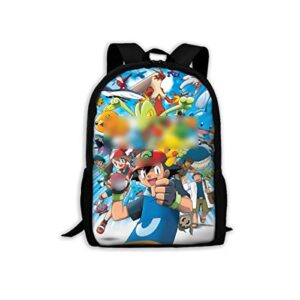jiwei laptop backpack anime 17 inch bookbag lightweight cute backpack for men women teens travel hiking