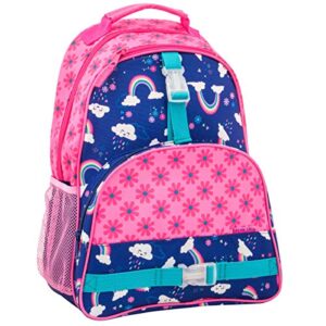 stephen joseph girls all over print backpack, rainbow kid s backpack, rainbow, one size us