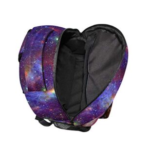 Granbey Space Taco Cat Laptop Backpack - Cute Universe Galaxy Burrito Kitten College Students Bookbags Beautiful Purple Nebula School Bags Travel Computer Notebooks Daypack