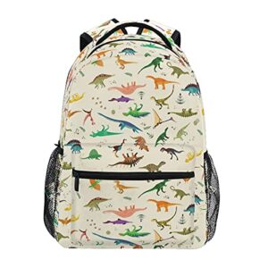 dinosaur pattern backpack school bag travel daypack rucksack for students