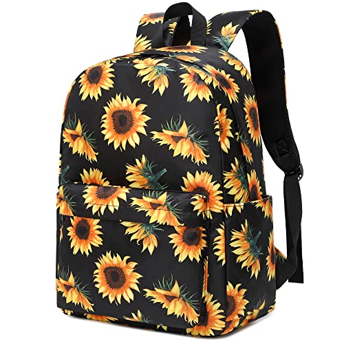 Sunflower School Backpack for Teens Girls, Womens College Bookbags Kids School Bags Laptop Backpacks