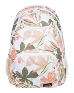 roxy women’s shadow swell backpack, bright white subtly 231, one size