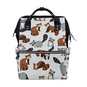 diaper bag raccoons animal backpack baby bag school backpack mommy bag large multifunction travel bag