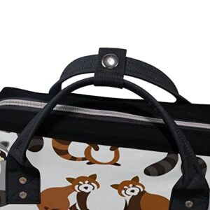 Diaper Bag Raccoons Animal Backpack Baby Bag School Backpack Mommy Bag Large Multifunction Travel Bag