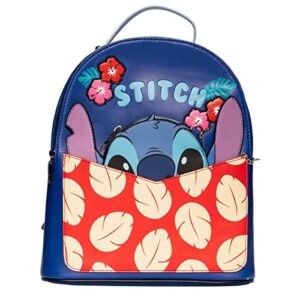 bioworld disney amigo stitch exclusive mini backpack with clutch