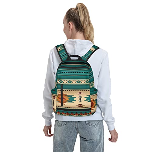 SWEET TANG Men Women Teens Lightweight Anti-Theft Travel Daypack Fashion Rucksack Durable Laptop Backpack for Work/Travel/College/Business - Compatible with Indiana Western Southwest Mesas, One Size