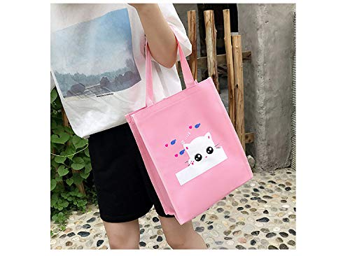 hainan Cat Backpacks Set for Teenage Girls and Student Kitty Printing Bookbag Cute School Bags Teen Girls 4 pcs for One Set Green one size