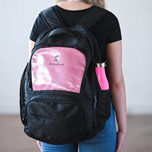 8 Count Life - Glitter Pink Backpack - ● All-Purpose ● Cheer ● Dance ● School ● Travel ● Laptop ● Water Resistant