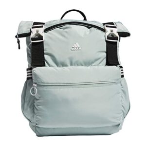 adidas women’s yola 2 backpack, green tint/black/white, one size