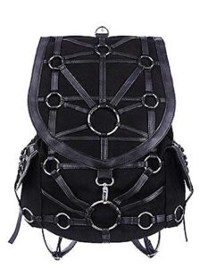 restyle dark side gothic o-rings & black harness design witchcraft backpack