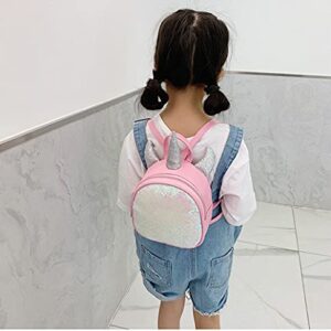 B&Y 12 PCS Unicorn Backpack girls Gifts Jewelry/Necklace/Bracelet/Earring/Hair Clips Toys 3 4 5 Year Old Girl Birthday Gift(Pink)