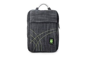 dime bags slab bag hemp backpack with padded laptop compartment and secret pocket (black)