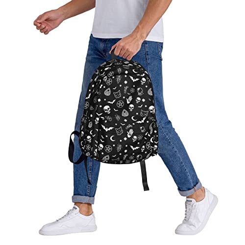 Goth Backpack for Girls and Women School Gothic Backpacks Bookbag Laptop for Men Boys Adults Teens