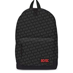 AC/DC Backpack, Black, Height 45cm, Width 30cm, Depth 15cm