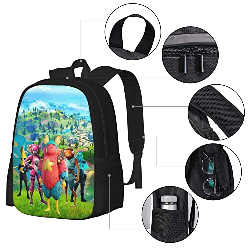 Boys Backpack Gaming Anime Cartoon School Backpack for Boys Large Capacity Daypack Gym Backpack for Men Youth Running Travel