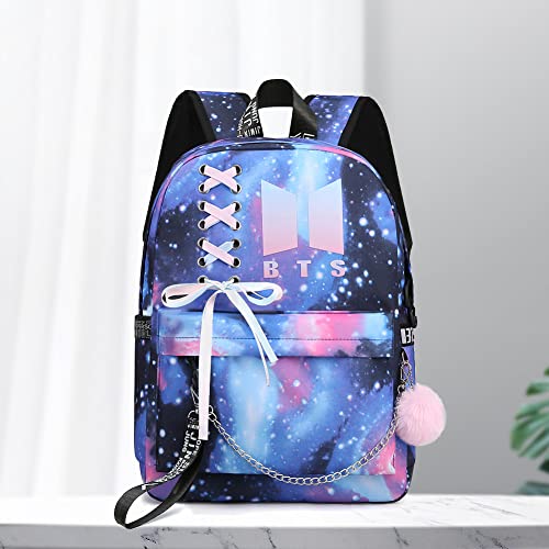 Fuxiaoniu USB Multi-function Large Capacity Laptop Backpack for Girls, Women Travel BookBags Cute Novelty Daily School Tote Backpack Suitable for Students Bookbag （F）