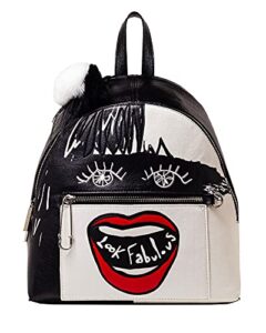 danielle nicole disney cruella “look fabulous!” fashion mini backpack, white