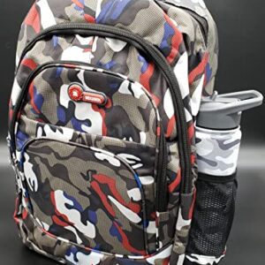 Synergy Shipping Solutions Universal/Unisex Fashionable Backpack - Colorful Multi Cam Design - Lightweight & Durable with Capacity to Hold Books, Laptops, Sports & Outdoor Items, Large Capacity