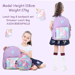 Unicorn Backpack for Girls, Chasechic Toddler Backpack Lightweight Kids Preschool Kindergarten Backpack for Boys and Girls with Chest Strap