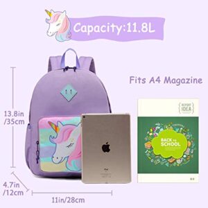 Unicorn Backpack for Girls, Chasechic Toddler Backpack Lightweight Kids Preschool Kindergarten Backpack for Boys and Girls with Chest Strap