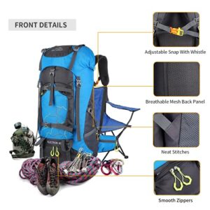 Dehikewell Hiking Backpack, 60L Large Rucksack for Men Women, Water-resistant Lightweight Daypack Ideal for Camping Trekking Travel