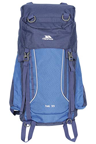 Trespass Trek 33 Rucksack/Backpack (33 Liters) (One Size) (Electric Blue)