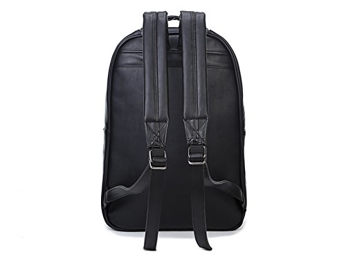 Berchirly Men Pu Leather Head Lion Schoolbag Backpack Hiking Travel Daypack Bag