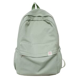 hzxmysi backpack for school, sage green aesthetic rucksack back to school supplies large capacity school bag for teen girls (green)