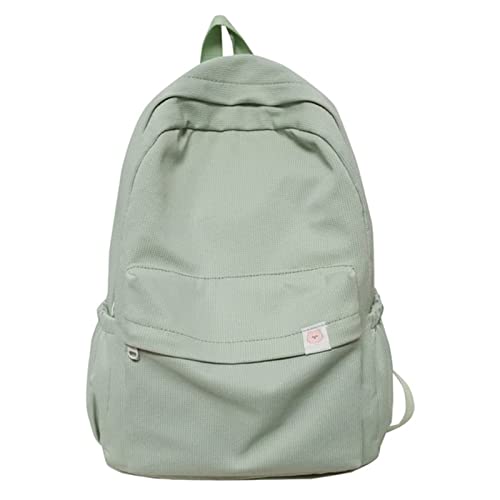 HZXMYSI Backpack for School, Sage Green Aesthetic Rucksack Back to School Supplies Large Capacity School Bag for Teen Girls (Green)