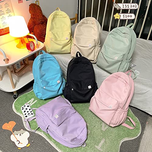 HZXMYSI Backpack for School, Sage Green Aesthetic Rucksack Back to School Supplies Large Capacity School Bag for Teen Girls (Green)