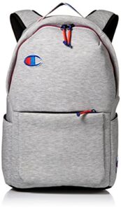 champion men’s attribute laptop backpack, light grey, os