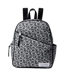 calvin klein evie backpack black/silver one size
