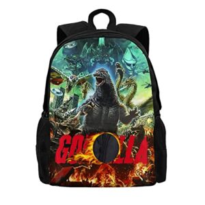 monster backpack lightweight cartoon book bag shoulders daypack casual fashion with bottle side pockets bookbag