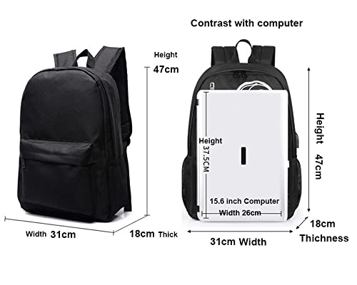 SAZAO Teen The Simpsons Bookbag Lightweight School Backpack Travel Laptop Backpack Durable High School Daypack for Boys, Orange, One Size