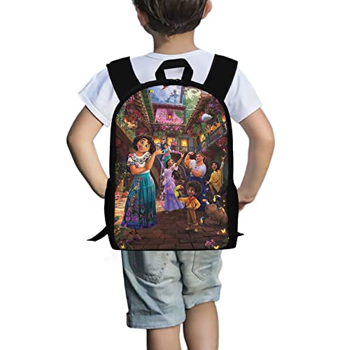 Kids Cartoon School Backpack Large Capacity Laptop Backpacks Lightweight Bookbag 3D Printed Casual School Bag