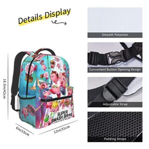 Kir-By Unisex Laptops Backpack Bookbag for Boys Girls 3D Printed Knapsack School Bag