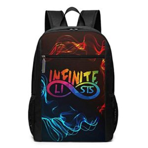 backpack infinite~lists logo custom business bckpack for college school computer bag for women men for 17 inch laptop