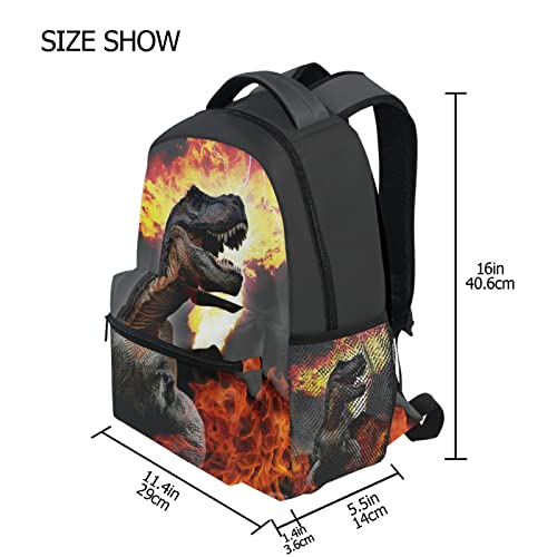 Wamika Fire Dinosaur Backpack Tyrannosaurus Dragon School Backpacks Preschool Book Bag