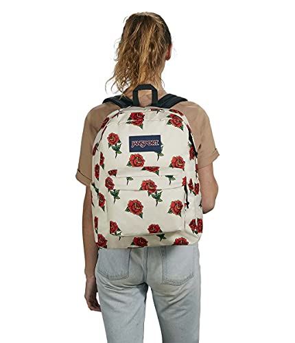 JanSport SuperBreak Backpack - School, Travel, or Work Bookbag with Water Bottle Pocket, Flash Floral