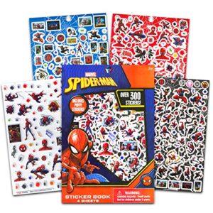 Marvel Shop Spiderman Backpack School Supplies Set ~ 14 Pc Bundle With 16 inch Spiderman School Bag For Boys, Girls, and Kids, Notebook, Pencil, and More (Spiderman Back to School)