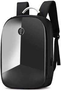laptop backpack ,men hard shell backpack business bag with usb charging port fit 15.6 inch laptop (black)