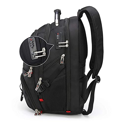 Travel TSA Friendly Laptop Backpack | Anti-Theft Bag with USB Charging Port and Combination Lock, Waterproof - Fits Most 17.3 Inch Laptops and Tablets OAA28015173B