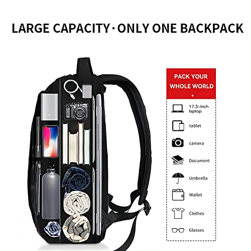 Travel TSA Friendly Laptop Backpack | Anti-Theft Bag with USB Charging Port and Combination Lock, Waterproof - Fits Most 17.3 Inch Laptops and Tablets OAA28015173B