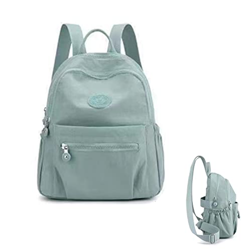 1pc Fashion Casual Backpack Small Size Travel Backpack Solid Aqua Blue for Women