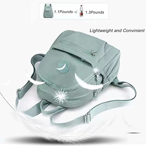 1pc Fashion Casual Backpack Small Size Travel Backpack Solid Aqua Blue for Women